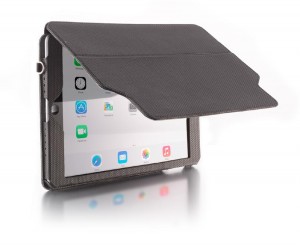 Rigid folding front cover screen protector secured by strong magnets