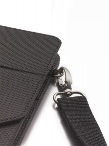 Removable shoulder strap with durable user friendly metal clasps